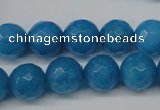 CCN1204 15.5 inches 12mm faceted round candy jade beads wholesale