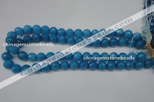 CCN1204 15.5 inches 12mm faceted round candy jade beads wholesale