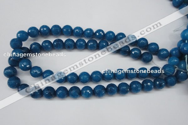 CCN1205 15.5 inches 14mm faceted round candy jade beads wholesale