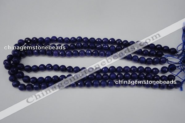 CCN1213 15.5 inches 8mm faceted round candy jade beads wholesale