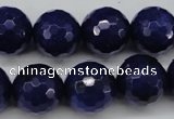 CCN1217 15.5 inches 16mm faceted round candy jade beads wholesale