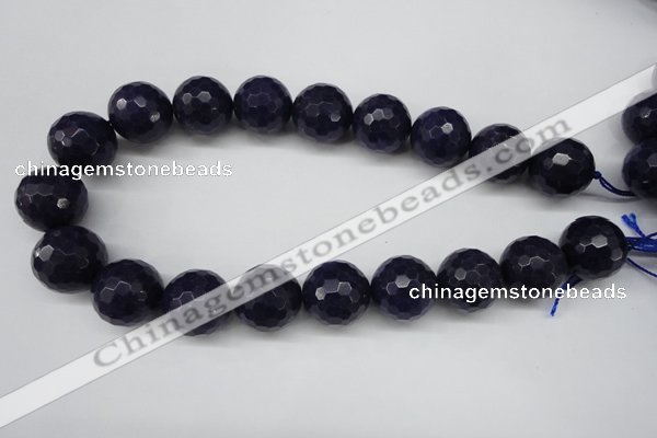 CCN1219 15.5 inches 20mm faceted round candy jade beads wholesale