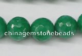 CCN1226 15.5 inches 14mm faceted round candy jade beads wholesale