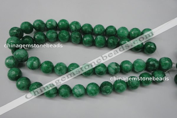 CCN1227 15.5 inches 16mm faceted round candy jade beads wholesale