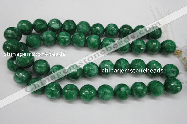 CCN1228 15.5 inches 18mm faceted round candy jade beads wholesale