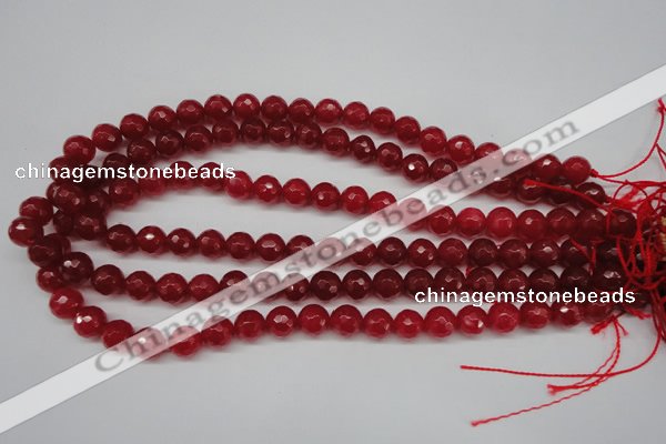 CCN1244 15.5 inches 10mm faceted round candy jade beads wholesale