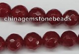 CCN1245 15.5 inches 12mm faceted round candy jade beads wholesale