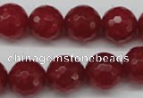 CCN1246 15.5 inches 14mm faceted round candy jade beads wholesale