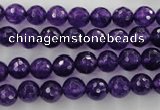 CCN1253 15.5 inches 8mm faceted round candy jade beads wholesale