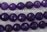 CCN1254 15.5 inches 10mm faceted round candy jade beads wholesale