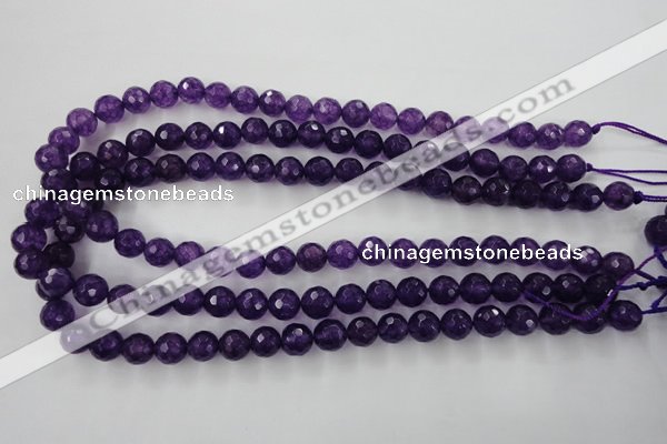 CCN1254 15.5 inches 10mm faceted round candy jade beads wholesale