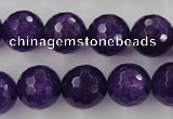 CCN1256 15.5 inches 14mm faceted round candy jade beads wholesale