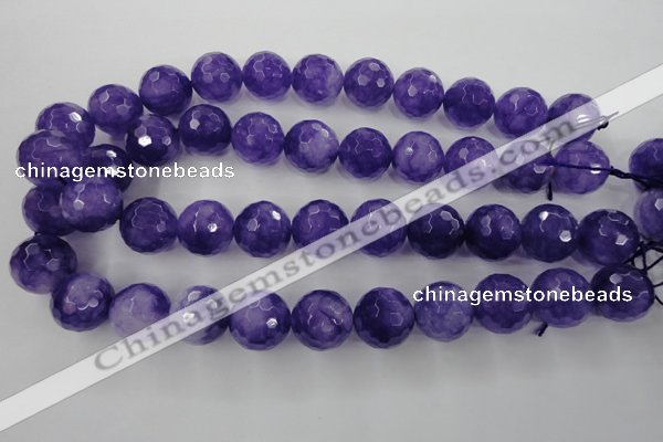 CCN1258 15.5 inches 18mm faceted round candy jade beads wholesale