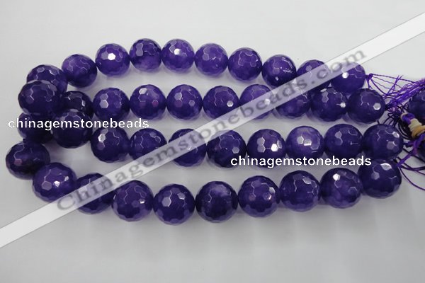 CCN1259 15.5 inches 20mm faceted round candy jade beads wholesale