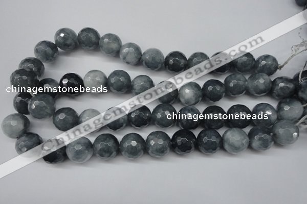 CCN1267 15.5 inches 16mm faceted round candy jade beads wholesale