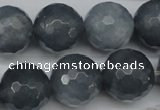 CCN1268 15.5 inches 18mm faceted round candy jade beads wholesale