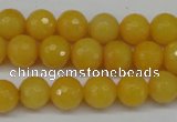 CCN1274 15.5 inches 10mm faceted round candy jade beads wholesale