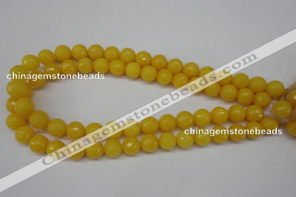 CCN1275 15.5 inches 12mm faceted round candy jade beads wholesale