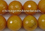 CCN1278 15.5 inches 18mm faceted round candy jade beads wholesale