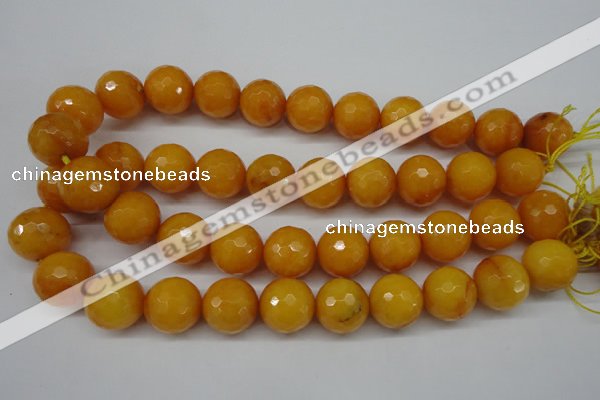 CCN1278 15.5 inches 18mm faceted round candy jade beads wholesale
