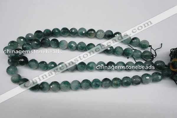 CCN1285 15.5 inches 12mm faceted round rainbow candy jade beads