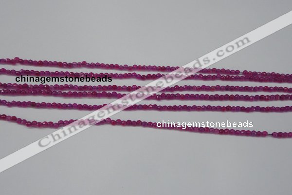 CCN1310 15.5 inches 3mm faceted round candy jade beads wholesale