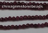 CCN1312 15.5 inches 3mm faceted round candy jade beads wholesale