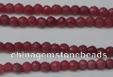 CCN1315 15.5 inches 3mm faceted round candy jade beads wholesale