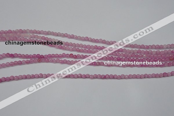 CCN1316 15.5 inches 3mm faceted round candy jade beads wholesale