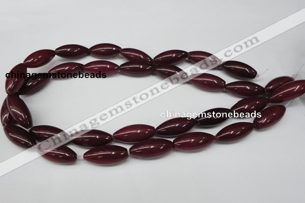 CCN132 15.5 inches 10*25mm rice candy jade beads wholesale