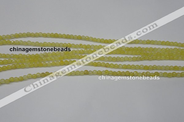 CCN1321 15.5 inches 4mm faceted round candy jade beads wholesale