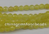 CCN1325 15.5 inches 6mm faceted round candy jade beads wholesale