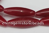 CCN135 15.5 inches 10*30mm rice candy jade beads wholesale