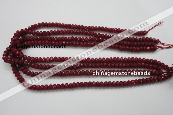 CCN1352 15.5 inches 4*6mm faceted rondelle candy jade beads