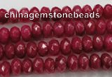 CCN1353 15.5 inches 5*8mm faceted rondelle candy jade beads