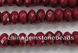 CCN1354 15.5 inches 6*10mm faceted rondelle candy jade beads