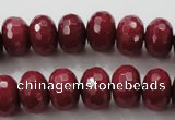 CCN1356 15.5 inches 10*14mm faceted rondelle candy jade beads