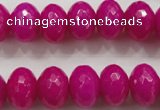 CCN1366 15.5 inches 10*14mm faceted rondelle candy jade beads