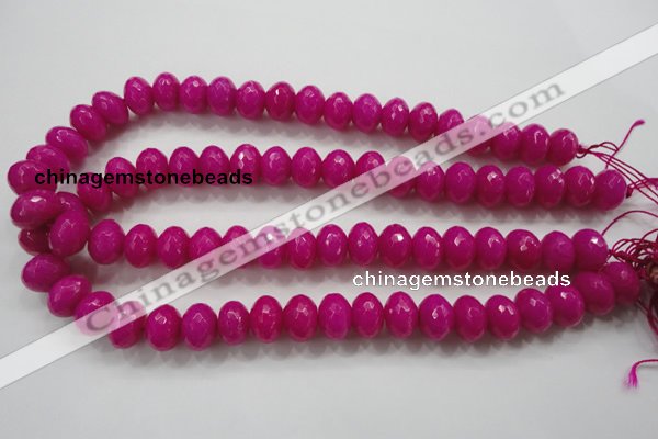 CCN1366 15.5 inches 10*14mm faceted rondelle candy jade beads