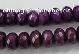 CCN1375 15.5 inches 8*12mm faceted rondelle candy jade beads