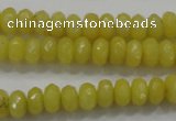 CCN1393 15.5 inches 5*8mm faceted rondelle candy jade beads