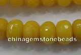 CCN1396 15.5 inches 10*14mm faceted rondelle candy jade beads