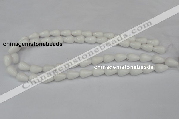 CCN140 15.5 inches 10*14mm teardrop candy jade beads wholesale