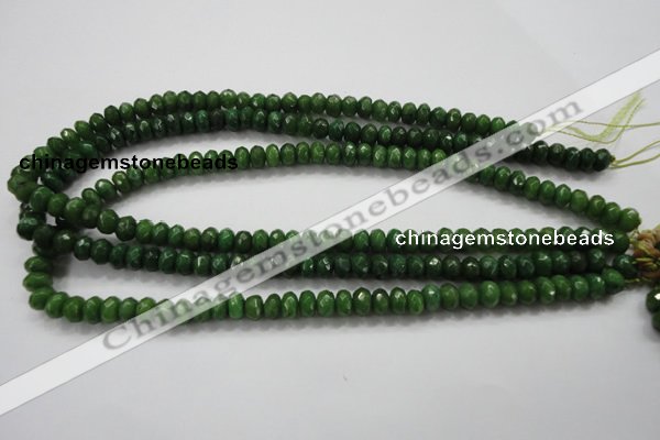 CCN1403 15.5 inches 5*8mm faceted rondelle candy jade beads