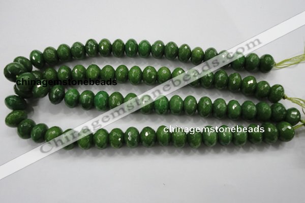 CCN1406 15.5 inches 10*14mm faceted rondelle candy jade beads