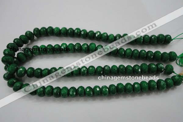 CCN1415 15.5 inches 8*12mm faceted rondelle candy jade beads