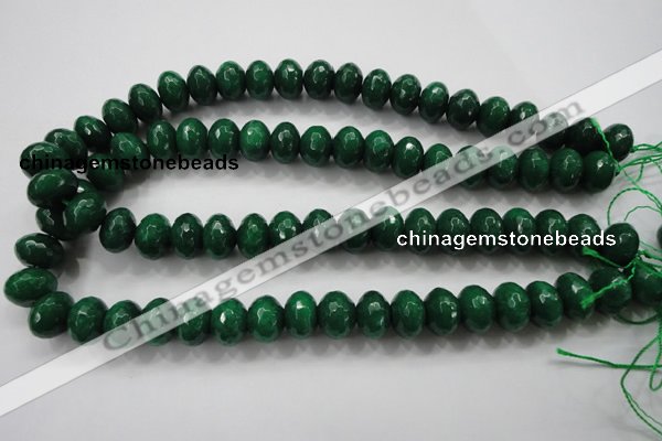 CCN1416 15.5 inches 10*14mm faceted rondelle candy jade beads