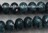 CCN1426 15.5 inches 10*14mm faceted rondelle candy jade beads