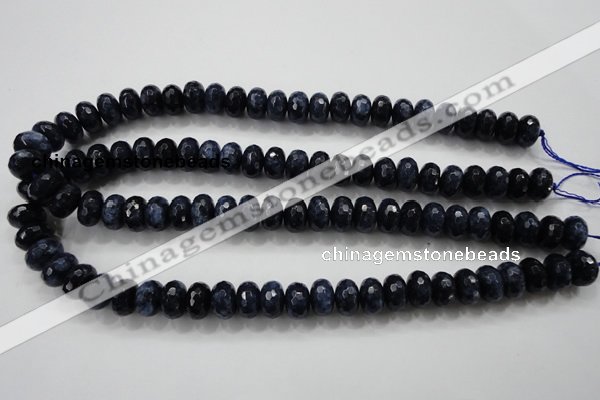 CCN1435 15.5 inches 8*12mm faceted rondelle candy jade beads