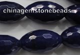 CCN1479 15.5 inches 15*25mm faceted rice candy jade beads wholesale